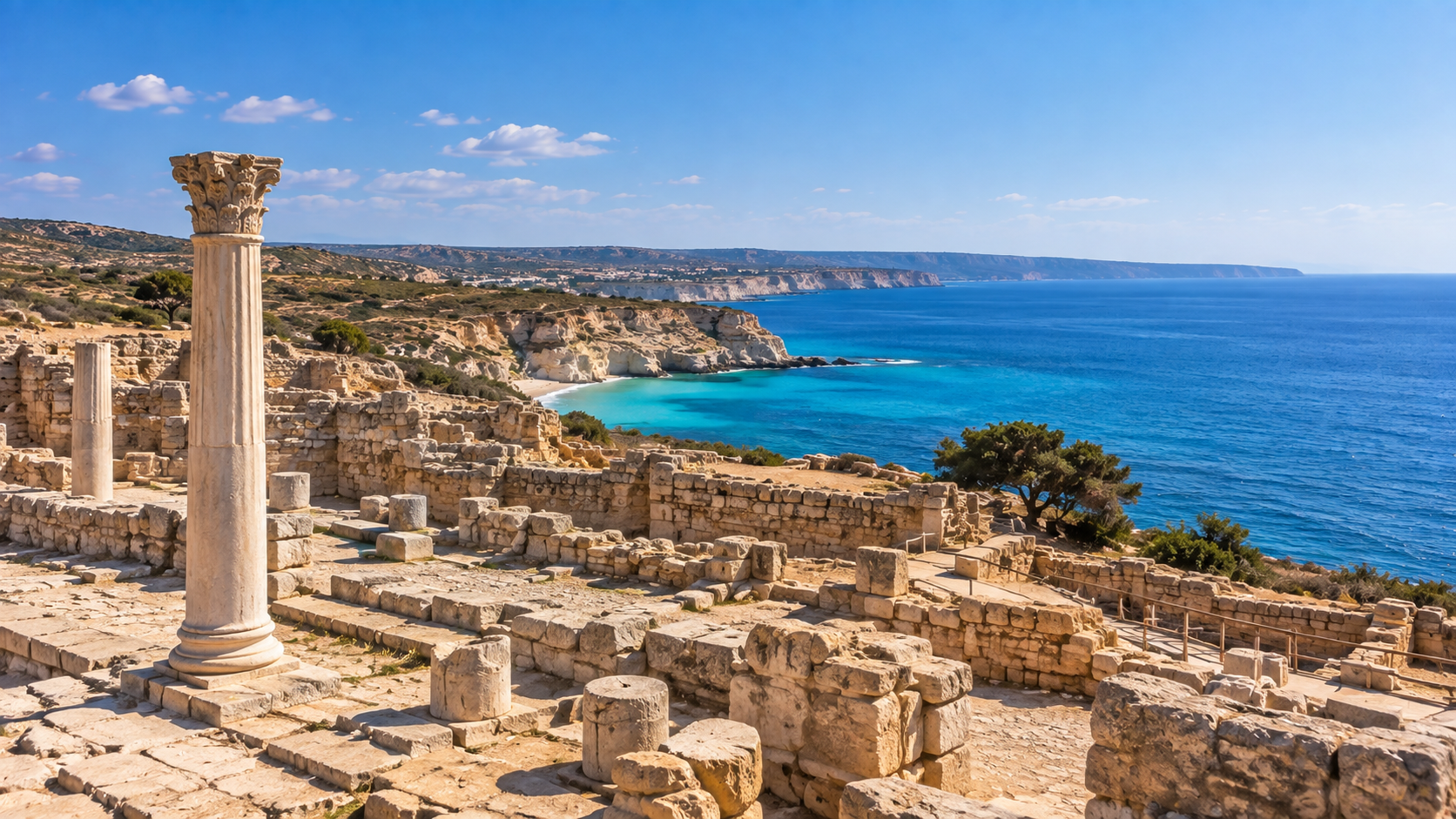 Cyprus resort landscape.