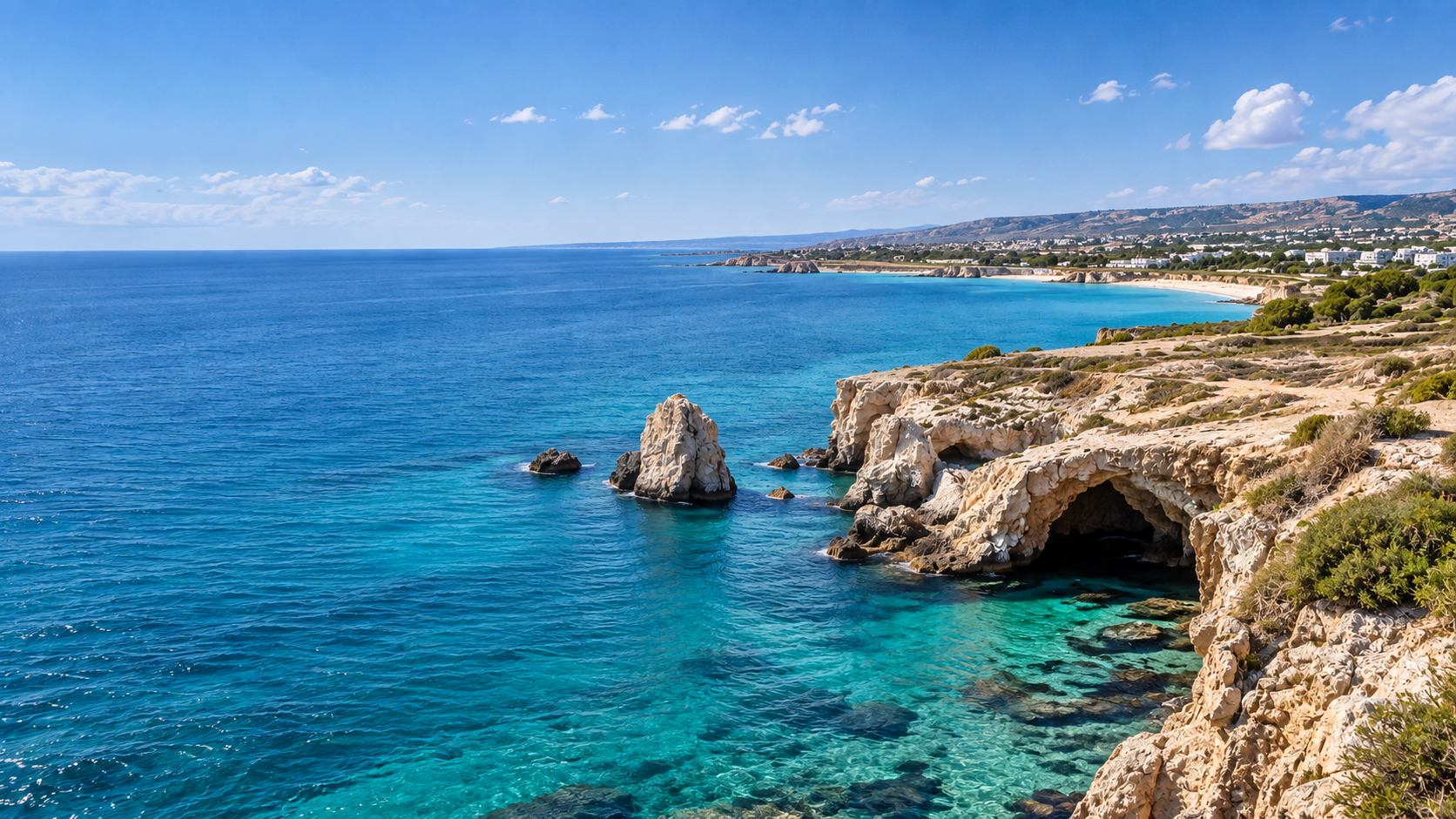 Cyprus resort landscape.